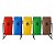 5 LIXEIRAS PARA COLETA SELETIVA 60 LITROS – KIT COM 5 LIXEIRAS - Imagem 1