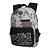 Mochila Premium Branco Floral - Imagem 1