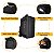 Mini Mala Mochila Impact Preto - Imagem 10