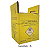 Coletor de Materiais Perfurocortantes 1,5L - Amarelo - Unidade - Clean Box - Imagem 3