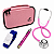 Kit Presente Formatura Enfermagem Rosa — Estetoscópio + Estojo + Lanterna + Garrote - Imagem 1
