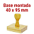 CARIMBO DE MADEIRA 40 X 95 MM MONTADO COM CABO (SEM PERSONALIZAÇÃO) - KIT COM 10 UNIDADES - Imagem 1
