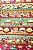 Tecido Círculo Barrado Fast Food - cor 2161 - 0,50cm X 1,46 Mts - Imagem 1