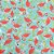 TecidoCírculo- Flamingos azuis -2109 - 50cmX1,50cm - Imagem 1