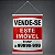 Banner de imobiliária vareta e corda 60x40 - 50 unidades - Imagem 1