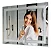 Espelho Para Maquiagem Retangular 50x70cm Led Touch Screen 6000k Branco Frio - Imagem 2