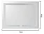 Espelho Para Maquiagem Retangular 50x70cm Led Touch Screen 3000k Branco Quente - Imagem 4