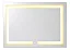 Espelho Para Maquiagem Retangular 50x70cm Led Touch Screen 3000k Branco Quente - Imagem 8