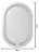 Espelho Led Oval 75x50cm Iluminado Touch Screen 6000K Branco Frio - Imagem 6