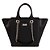 Tote Bag Classic Cor Preto Marca Lefity - Imagem 1