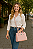 Bolsa Tiracolo Estruturada Cor Rosa BB Modelo Lady Marca Lefity - Imagem 4