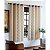 Cortina Quarto 200x180cm Luna Linha Combinada Bege Sultan - Imagem 1