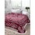 Colcha Chenille Canelada Bruna 220x240cm Vinho/Branco Jolitex - Imagem 1