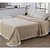 Colcha Chenille Canelada Isadora 220x240cm Bege Jolitex - Imagem 3