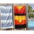 Kit 2 Toalhas de Praia Aveludada 140cmx70cm Chevron e Simba Realce Premium Sultan - Imagem 1