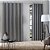 Cortina Estampada Barein Cinza Janela 300x240cm Casa Doro - Imagem 1