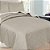 Kit Cobre Leito Colcha Lisa Casal 3 Peças Duda Caqui Realce - Imagem 2