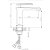 Misturador Monocomando para Lavatório de Mesa com Bica Baixa Chanfrada Ref. 23801-413H Black Jiwi - Imagem 2