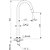 Torneira Quadrada para Lavatório de Mesa com Bica Alta Ref. 63619-205H Black Jiwi - Imagem 2