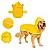 Capa de chuva amarela para cachorro e gato impermeável refletiva Skapet® - Imagem 2