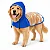 Capa de chuva transparente para cachorro refletiva rosa azul Skapetshop® - Imagem 1