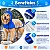 Capa de chuva transparente para cachorro refletiva rosa azul Skapetshop® - Imagem 2