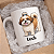 Caneca Personalizada Pet 325ml em Porcelana Branca | Foto Cartoon + Nome | Skapetshop - Imagem 5