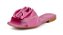 Mule Rasteira Franzida Napa Flamingo Pink - Imagem 1