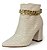 Bota Cano Curto Corrente Reptilia Off White 276014D - Imagem 1