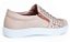 Tênis Slip On Bordado Lantejoulas Napa Creme Rosa Claro - Imagem 2