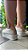 Tênis Slip On Flatform Tachinhas New Pele Branco 325117B - Imagem 2