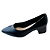 Scarpin Beira Rio Salto Bloco Preto  418220P - Imagem 1