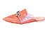 Mule Bico Fino Fivela Onix Croco Marrom 610001M - Imagem 3