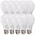 Lampada Bulbo Led 4.7W 6500K - Bivolt - Branco Frio - 10 unidades - Imagem 1