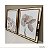 Conjunto de 2 quadros decorativos Floral delicado com detalhe em Espelho. - Imagem 3