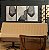 Conjunto de 3 quadros decorativos Orgânico Negro, medida 0,70 x 0,90cm cada. Telas em Canvas Fineart e moldura cor Cinza- Coleção Trend Touch. - Imagem 2