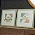 Conjunto com 2 quadros decorativos Abstratos Tons de Laranja e Cinza. Coleção Assinada: Mariane Michels - Imagem 2