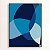 Quadro Decorativo Abstrato Azul Profundo. Artista: Alex Bonfim - Imagem 1
