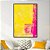 Quadro Decorativo abstrato rosa e amarelo. Coleção assinada: Luann Vinícius - Imagem 1