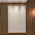 Quadro Decorativo Minimalista Textured White 1,00x1,50cm com moldura madeira branca. - Imagem 1