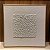 Conjunto 2 Quadros Decorativos Maxi Textured White 55x55cm cada com moldura madeira crua. - Imagem 3