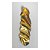 Escultura revestida em folhas metálicas de ouro e laca pela artista Daniela Hermes - Medida 0,35x1,35 - Imagem 1