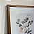 Conjunto com 2 quadros decorativos Flores Delicadas- Medida 50x65 com moldura Camel e vidro incolor. - Imagem 2