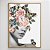 Quadro Decorativo Mulher com flores delicadas. - Imagem 1