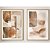Conjunto com 2 quadros decorativos Formas Orgânicas Neutras. Artista: Jonathan Borba - Imagem 1