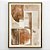 Quadro Decorativo Abstrato Tons Neutros. Artista: Jonathan Borba - Imagem 1