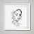 Quadro Decorativo figurativo mulher com linhas. Artista: Jonathan Borba - Imagem 1