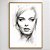 Quadro Decorativo mulher e linhas Artista: Jonathan Borba - Imagem 1