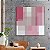 Quadro Decorativo geometrico linhas e tons rosados Artista: patricia costa - Imagem 1