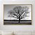 Quadro Decorativo árvore da vida preto e branco. - Imagem 1